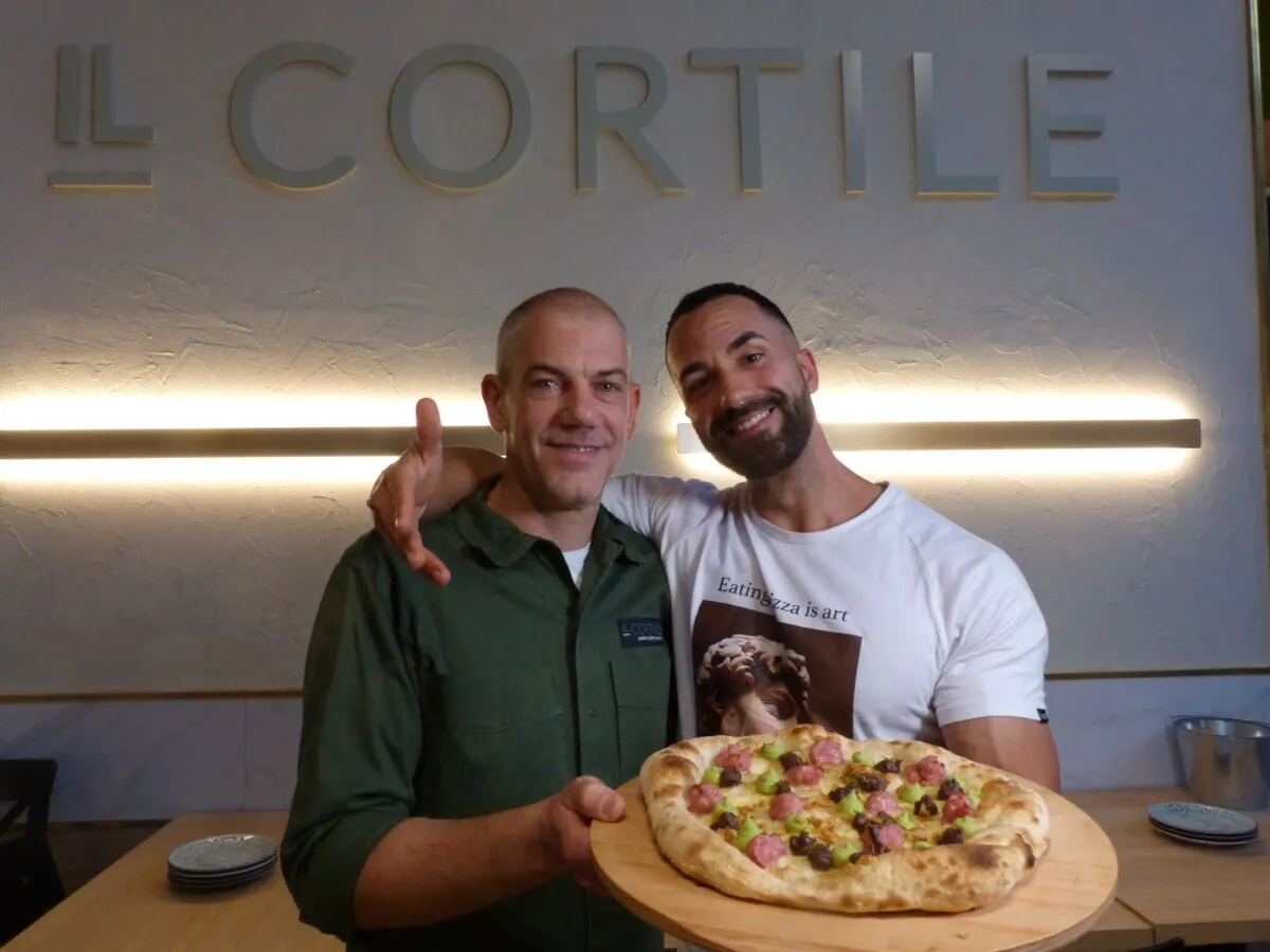 Nueva pizza foc i flama de Il Cortile